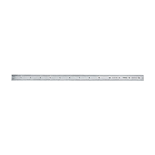 Mitutoyo 182-125 Wide Rigid Steel Rule, Imperial/Metric Measuring System, Graduations 1/32nd, 1/64th, 1 mm, 0.5 mm, 12 in L