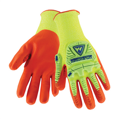 PIP HVY710HSNFB/M Hi-Vis Yellow Nitrile Medium Cut-Resistant Gloves