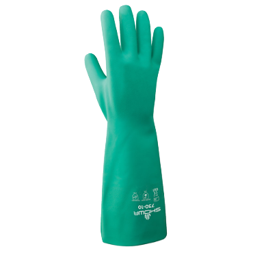 Showa 72708 Chemical-Resistant Gloves 15 mil Medium