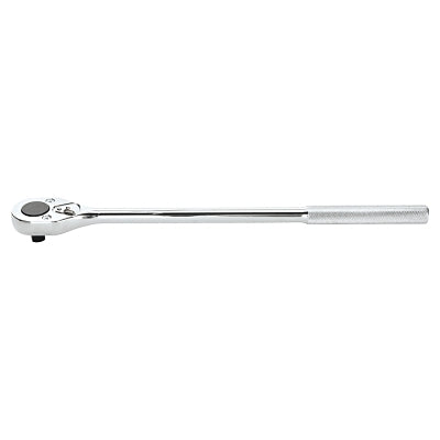 Proto Tools J5450 Ratchet - Pear Head Shape, Fixed Head, Standard Release Type, Polished Finish, Low Profile Drive Style, 1/2 in Drive Size, 16 in Overall Length