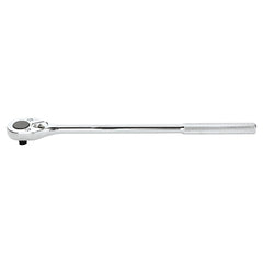 Proto Tools J5450 Ratchet - Pear Head Shape, Fixed Head, Standard Release Type, Polished Finish, Low Profile Drive Style, 1/2 in Drive Size, 16 in Overall Length