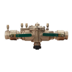 Watts 88004051 2 Bronze Reduced Pressure Zone Assembly Backflow Preventer, Quarter Turn Shutoff Valves