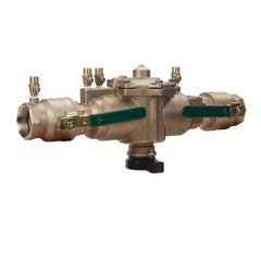 Watts 88004051 2 Bronze Reduced Pressure Zone Assembly Backflow Preventer, Quarter Turn Shutoff Valves