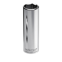 Wright Tool 35-10MM 6 Point Deep Chrome Hand Socket