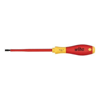 Wiha Tools 32015 SoftFinish Insulated Screwdriver Slotted 1000 Volt Certified