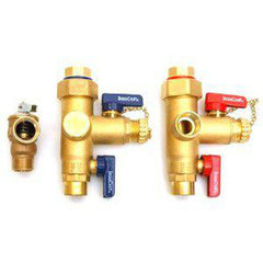 BrassCraft TWV3SRX Sweat x IPS Hot/Cold Service Valve Kit with 200k Pressure Relief Valve, 3/4 x 3/4 inches