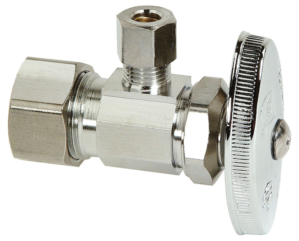 Brasscraft OCR09X-C Angle Stop Valve 1/2 x 1/4 In. Compression x Compression