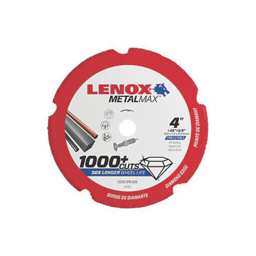 Lenox 1972919 Diamond Cut-Off Wheel - Die Grinder - 4 x 3/8