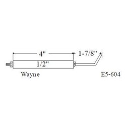 Westwood E5-604 Igniter Set of 2 1/2 x 5-7/8 Inch for Wayne Burners E5-604