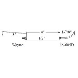 Westwood E5-605 Igniter Set of 2 1/2 x 8-7/8 Inch for Wayne Burners E5-605D