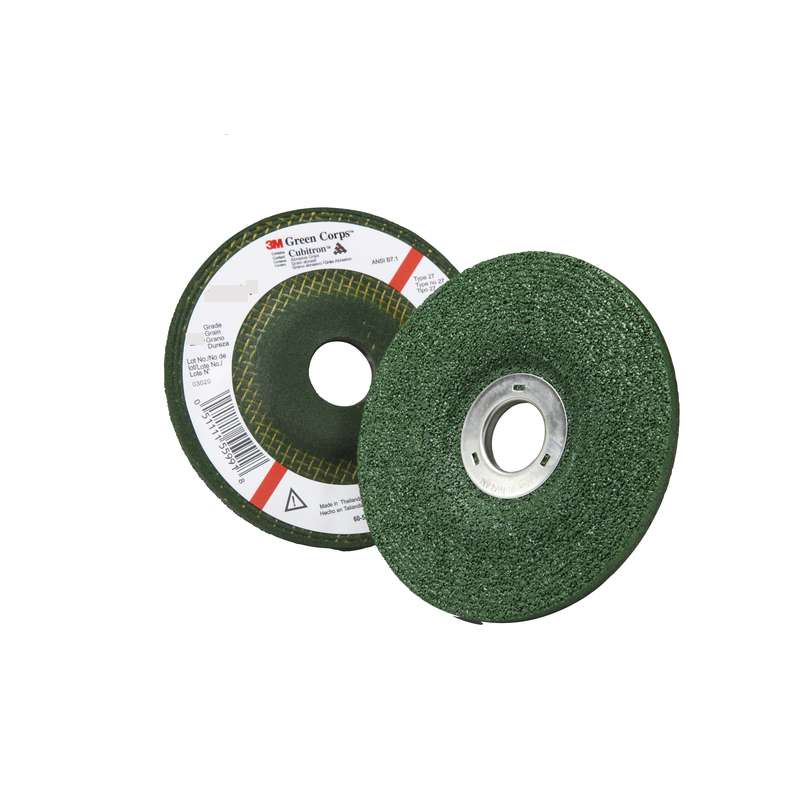 3M 7000118599 Green Corps Depressed Center Grinding Wheel, T27 4-1/2 in x 1/4 in x 7/8 in