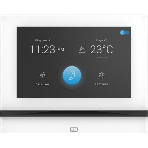 2N 02088-001 Indoor View Answering Unit, 7 Touchscreen with Wide View Angle, White