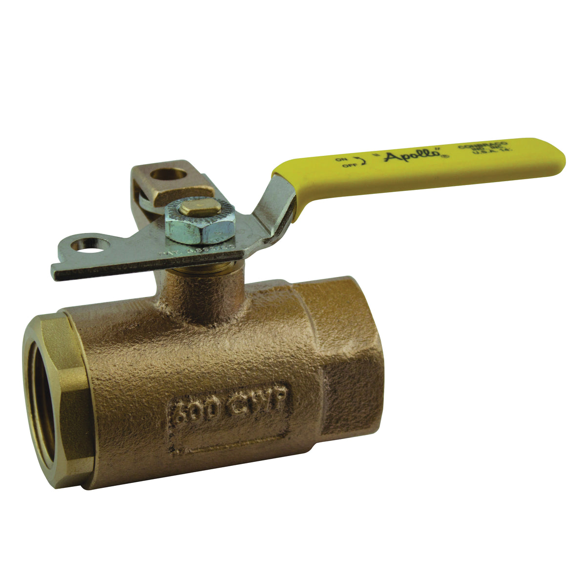 Conbraco 7510841 Apollo® 2-Way Ball Valve - Manually Operated, 600 psi Max, Inline Threaded, Bronze Body