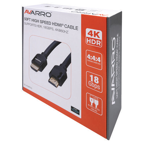 AVARRO 0E-HDMIP50 50' UHD 4K HDMI Cable with Ethernet