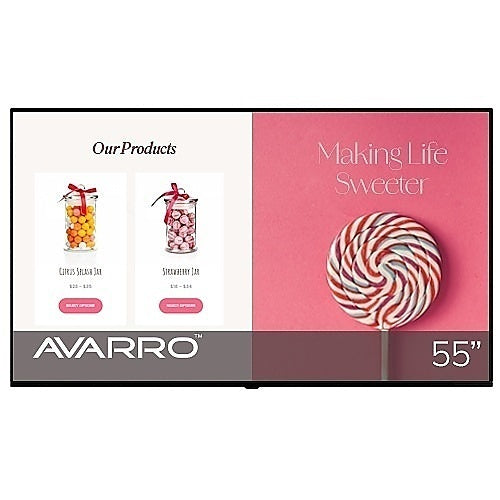 AVARRO V2-P55ES 55 Pro E Series 4K Ultra HD LED Commercial Display