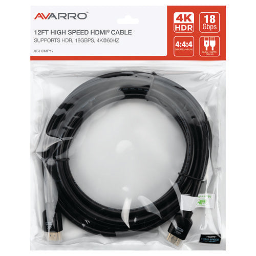 AVARRO 0E-HDMIP12 12' UHD 4K HDMI Cable with Ethernet