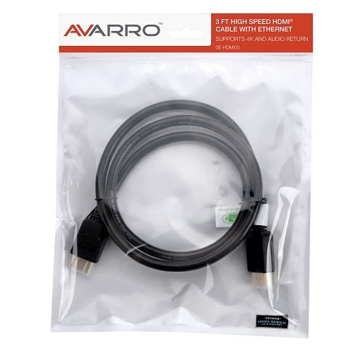 AVARRO HDMI03 0E-HDMI03 3' HDMI Cable with Ethernet