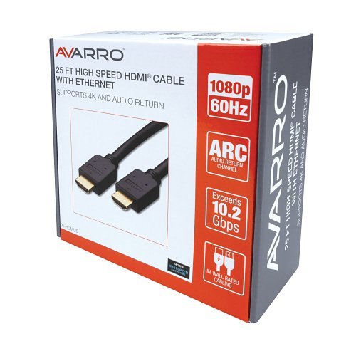 AVARRO HDMI25 AVARRO 0E-HDMI25 HDMI Cable with Ethernet 25'