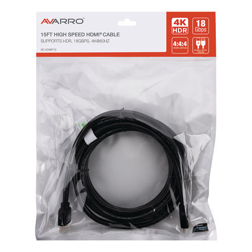 AVARRO 0E-HDMIP15 UHD 4K HDMI Cable with Ethernet 50'