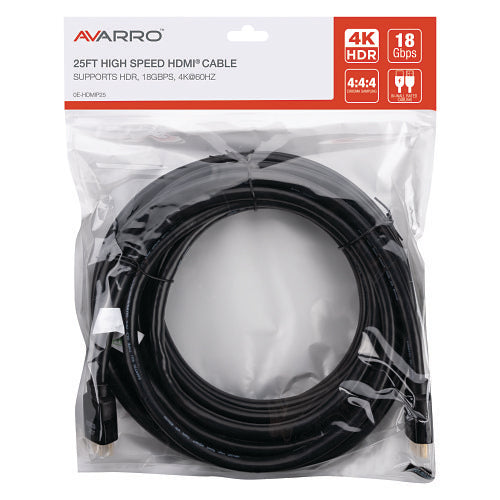 AVARRO 0E-HDMIP25 UDH 4K HDMI Cable with Ethernet 25'