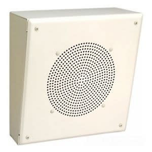 Bogen MB8TSLVR 8 Metal Angled Box Speaker with Recessed Volume Control