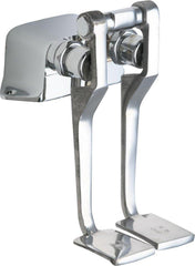 Chicago Faucets 625LPABCP Hot and Cold Water Pedal Box with Long Pedals in Polished Chrome