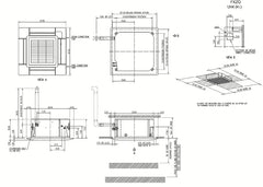 Daikin FXZQ18MVJU9 Indoor Cassette VRV Fan Coil