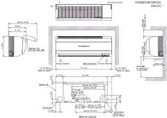 Daikin FXAQ09PVJU Indoor Wall Mounted VRV Fan Coil