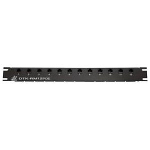 DITEK DTK-RM12POE Rack Mount PoE Surge Protector, 12-Channel