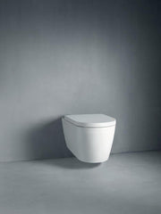 Duravit 0020090000 ME by Starck Elongated Closed Front Toilet Seat with Cover in White