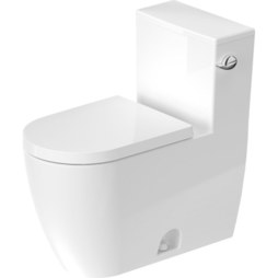 Duravit 2185010082 Toilet ME by Starck 1 Pieces Rimless White Elongated 27-1/2 Inch Single Flush Right