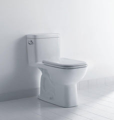 Duravit 0113010001 D-Code 1.28 gpf Elongated One Piece Toilet in White