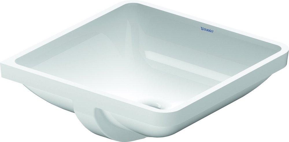 Duravit 0305430000 Starck 3 18-1/4 x 18-1/4 Inch Square Undermount Bathroom Sink In White