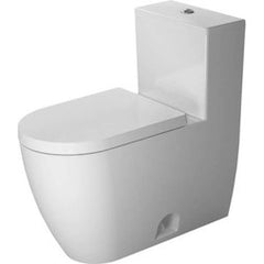 Duravit D4201800 Toilet ME by Starck 1 Piece with Seat White Elongated 16-1/2 Inch 1.32 Gallons per Flush 12 Inch Rough-In