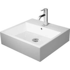 Duravit 2350500060 Lavatory Sink Vero Air Wall Mount with Overflow 18-1/2 x 19-5/8 Inch Rectangle White