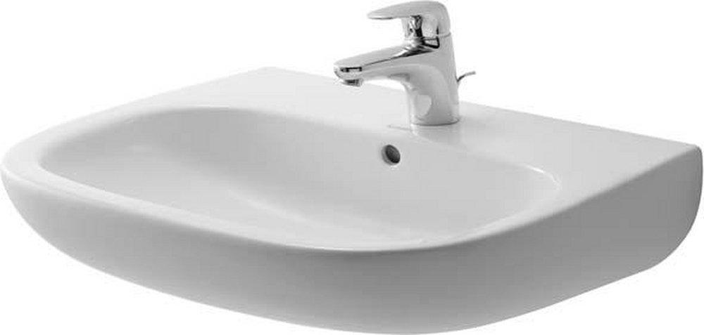 Duravit 23106000002 D-Code 23-5/8 x 18-1/8 in. Oval Wall Mount Bathroom Sink in White