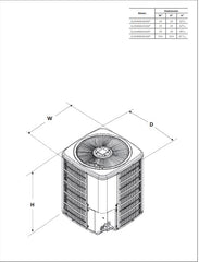 Goodman GLZS4MA3010 Split Heat Pump 14.3 SEER2, Single Stage