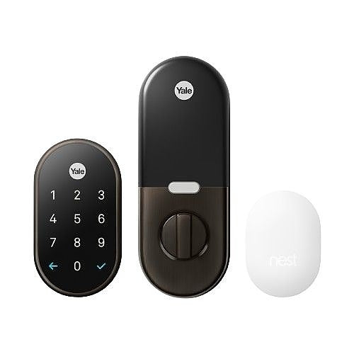 Google RB-YRD540-WV-0BP Yale Lock with Nest Connect, Battery, Oil Rubbed Bronze