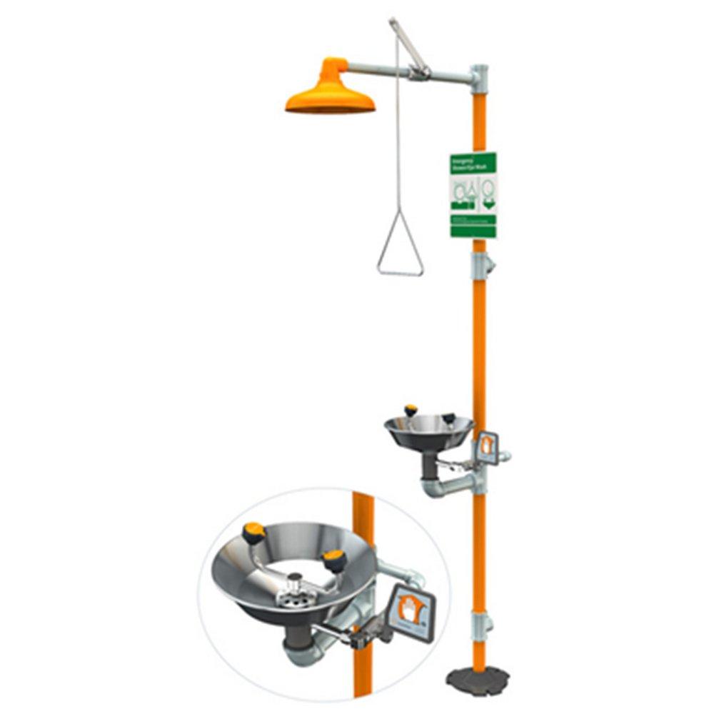 Guardian Equipment G1902 GS-Plus Safety Station with Eyewash and Stainless Steel Bowl