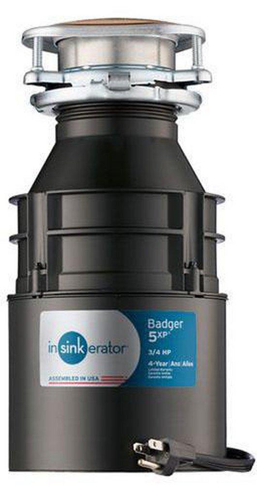 InSinkErator 79326A-ISE Badger 5XP 3/4 hp Continuous Feed Garbage Disposal with Power Cord