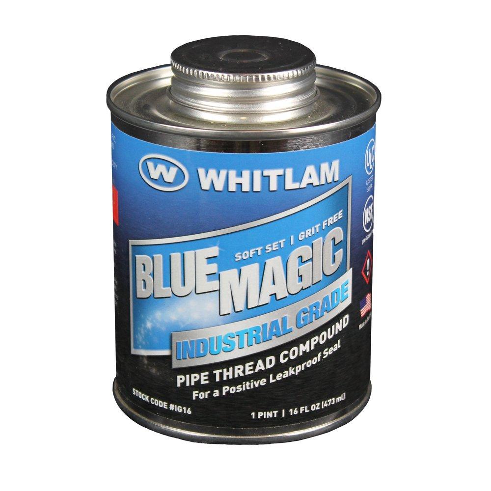 Whitlam IG16 Blue Magic 16 oz. PVC Blue Pipe Joint Compound