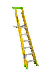 Louisville Ladder FCP1406HD 6ft Fiberglass Cross Pinnacle Ladder Type IAA 375lb Rated