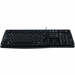 Logitech K120 Full-Size Wired Membrane Keyboard for PC, Black