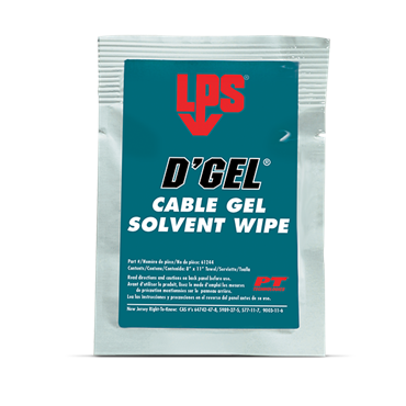 LPS 61244 1 Wipe Colorless Cable Gel Solvent