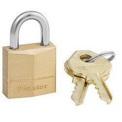 Master Lock 120D Padlock Keyed Different Solid Brass Body 3/4 Width