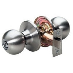 Master Lock BA0415BOX Door Lock, Keyed Different, Ball Knob, 6-Way Adjustable Latch, Satin Nickel, For Passage