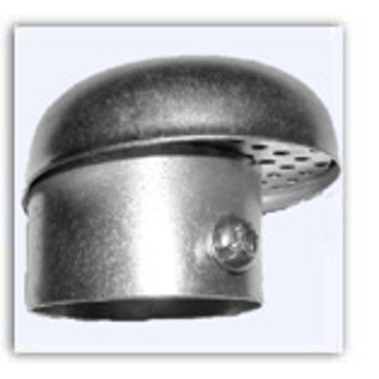 Oil Equipment Manufacturing 14037 Vent Cap with Screen 1-1/4 Inch Zinc Plated Steel Slip-On 14037