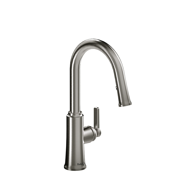 Riobel TTRD101SS Trattoria kitchen faucet with spray