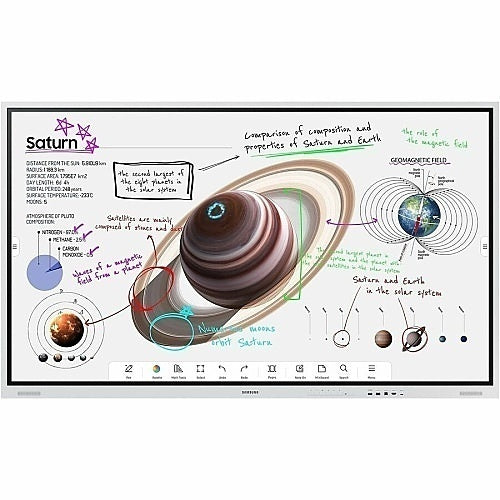 Samsung WM75B 75IN All-in-One Digital Flipchart Collaborative Display 3840x2160