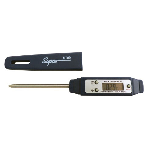 Supco ST09 Digital Pocket Thermometer -40 to 392 deg F 2-1/2 Inch